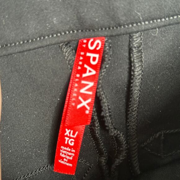 SPANX The Perfect Pant Black Skinny Back Seam Sz XL {3O11} - Picture 4 of 6